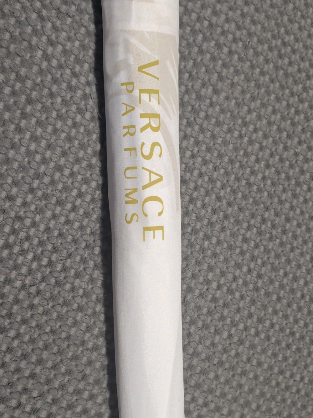 Authentic Versace Parfums Vintage White & Gold Medusa Umbrella
